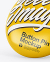 Circle Button Pin Mockup