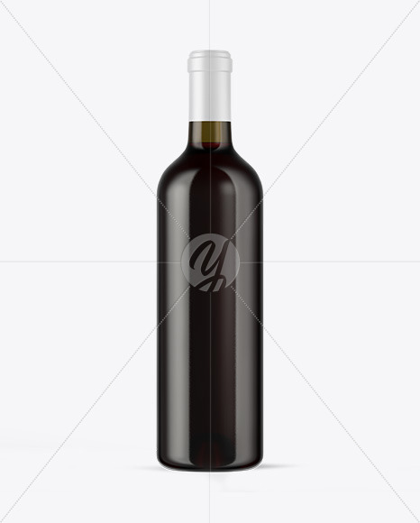 Antique Green Glass Red Wine Bottle Mockup Antique Green Glass Red Wine Bottle Mockup