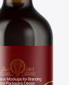 Antique Green Glass Red Wine Bottle Mockup Antique Green Glass Red Wine Bottle Mockup