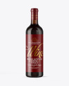 Amber Glass Red Wine Bottle Mockup