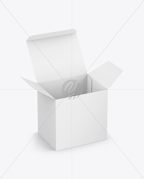 Opened Paper Box Mockup