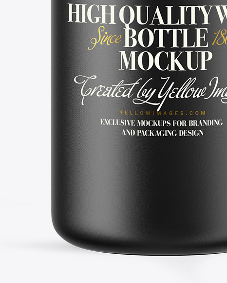 Ceramic Wine Bottle Mockup