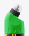 500ml Matte Plastic Toilet Bowl Cleaner Bottle Mockup - Front View