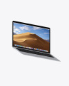 Silver MacBook Air Mockup