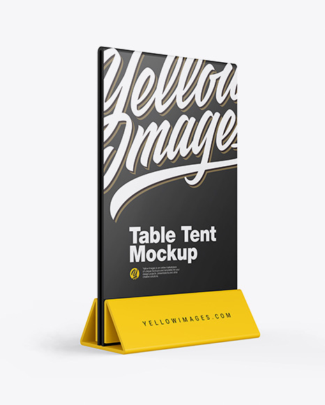 Plastic Table Tent Mockup