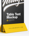 Plastic Table Tent Mockup