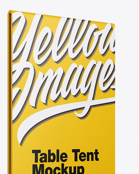 Plastic Table Tent Mockup