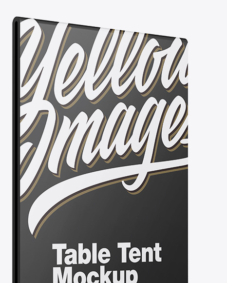 Plastic Table Tent Mockup