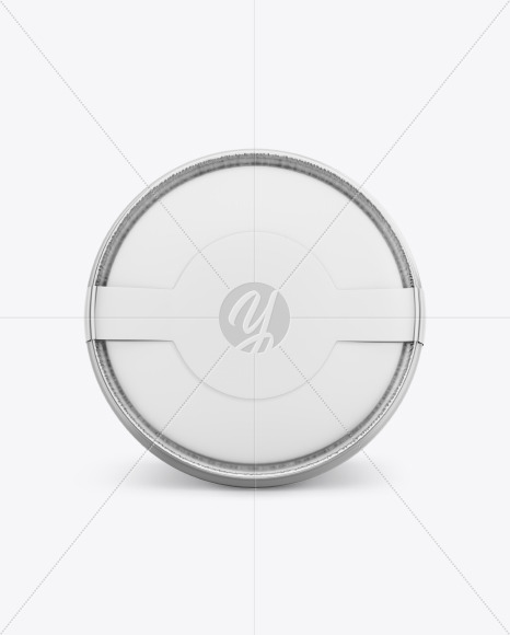 Metallic Ice Cream Cup Mockup - Top View