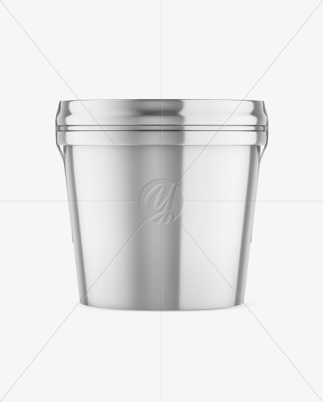 Metallic Ice Cream Cup Mockup