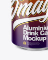 350ml Glossy Aluminium Can Mockup