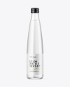 Clear Glass Water Bottle Mockup