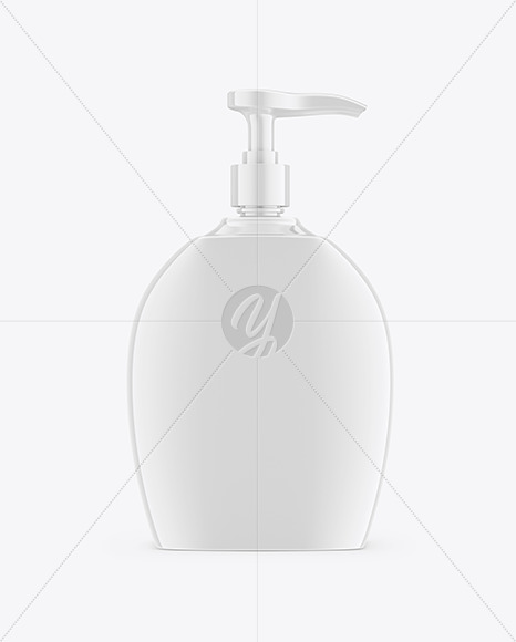 Liquid Soap Bottle with Pump Mockup