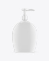 Liquid Soap Bottle with Pump Mockup