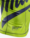 Men's Short Sleeve Jersey on Athletic Body Mockup