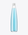 Clear Glass Drink Bottle Mockup