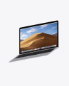 Silver MacBook Air Mockup