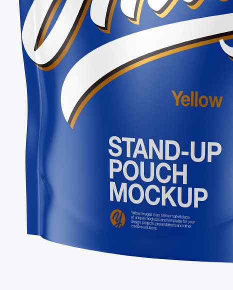 Matte Stand-Up Pouch Mockup