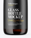 Amber Glass Bottle Mockup