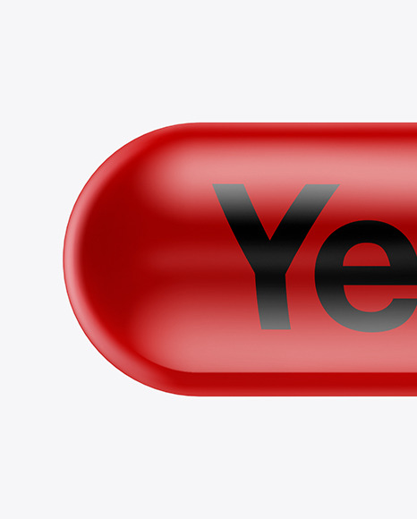 Glossy Pill Mockup