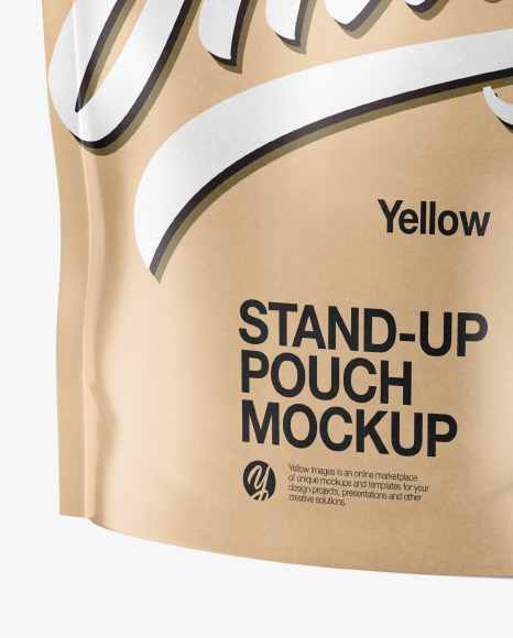 Kraft Stand-Up Pouch Mockup