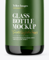 Green Glass Bottle Mockup