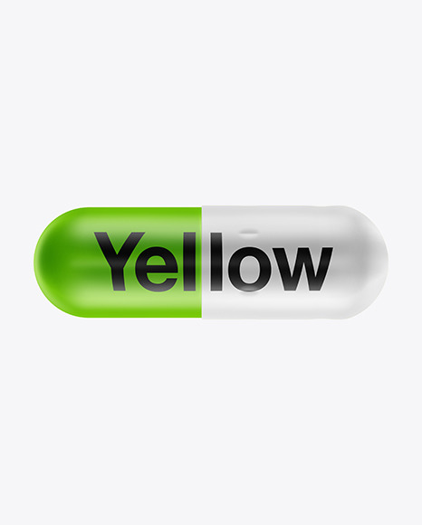 Matte Pill Mockup - Capsule mockup