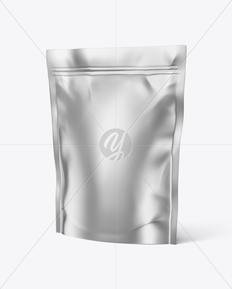 Metallic Stand-Up Pouch Mockup