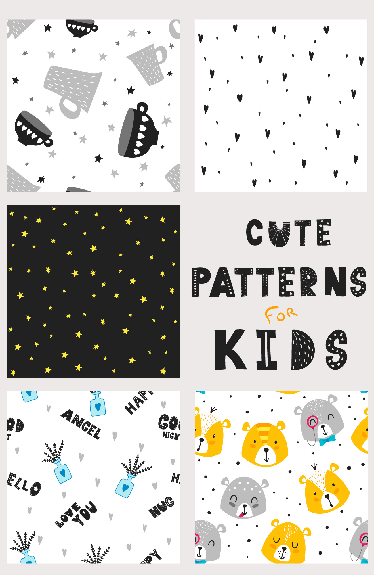 Big set of scandinavian cute bears. Сreative collection for your design Big set of scandinavian cute bears. Сreative collection for your design