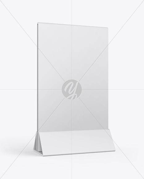 Plastic Table Tent Mockup