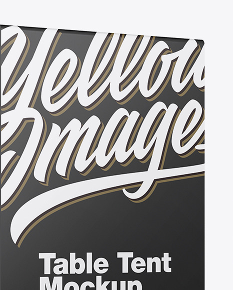 Plastic Table Tent Mockup