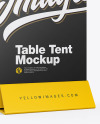 Plastic Table Tent Mockup