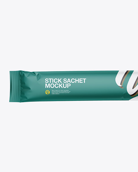 Matte Stick Sachet Mockup