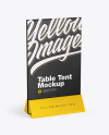 Plastic Table Tent Mockup