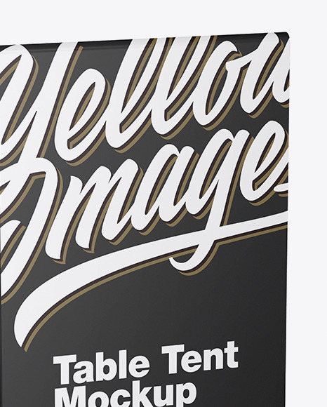 Plastic Table Tent Mockup