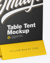 Plastic Table Tent Mockup