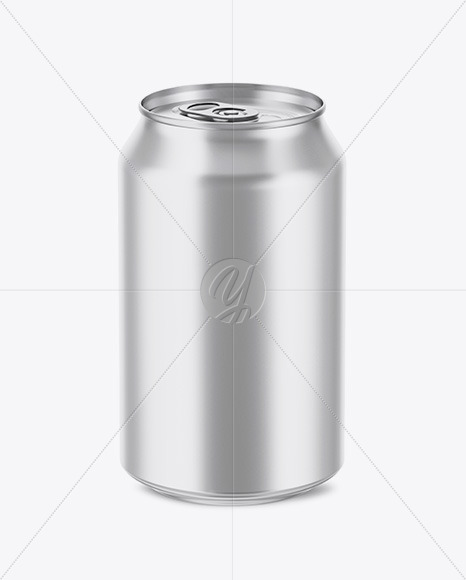 350ml Matte Aluminium Can Mockup