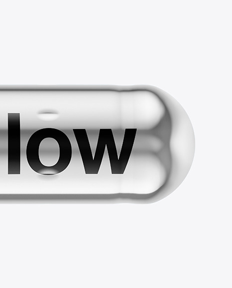 Metallic Pill Mockup