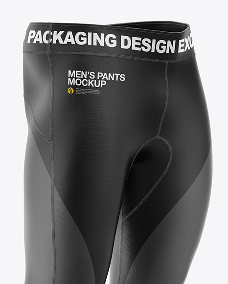 Men's Leggings Mockup - Front Half Side View