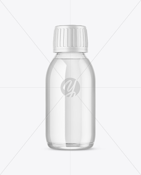 Clear Glass Bottle Mockup