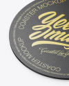 Paper Beverage Coaster Mockup