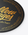 Paper Beverage Coaster Mockup