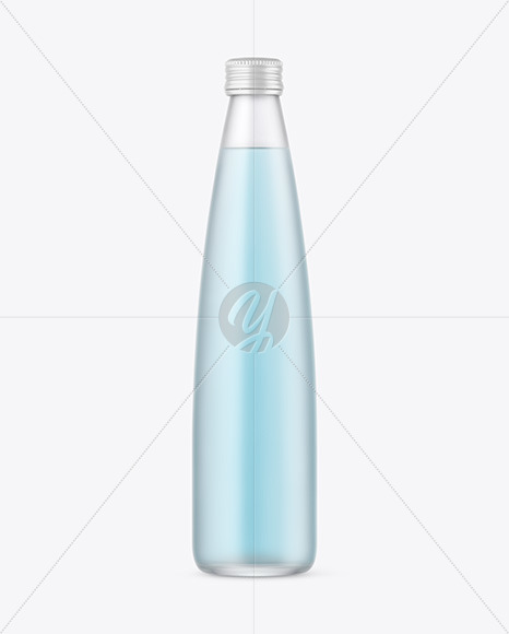 Frosted Glass Drink Bottle Mockup