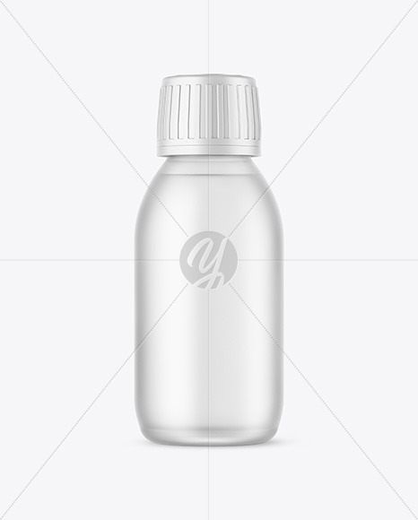 Frosted Glass Bottle Mockup