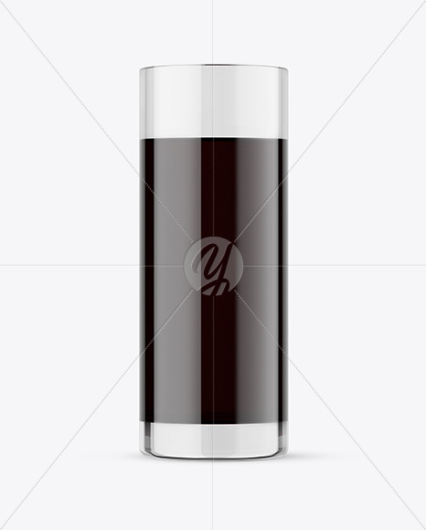 Glass with Dark Drink Mockup