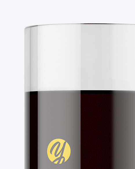 Glass with Dark Drink Mockup