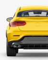 Coupe Crossover SUV Mockup - Back View