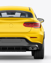 Coupe Crossover SUV Mockup - Back View