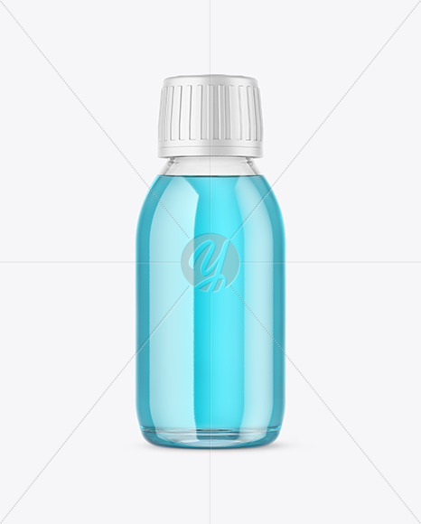 Clear Glass Bottle Mockup