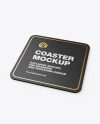 Kraft Beverage Coaster Mockup